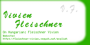 vivien fleischner business card
